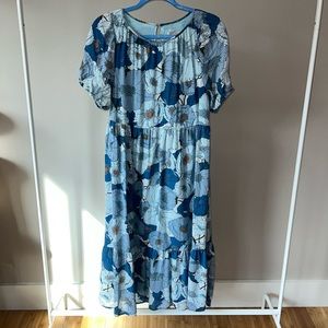 Loft Oversized Floral Maxi Dress